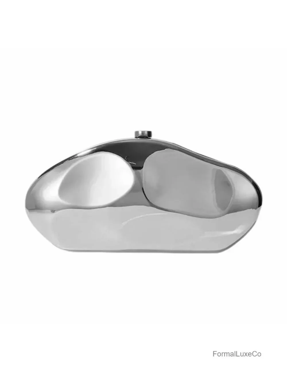 Acrylic Shell Clutch Bag with Metal Clasp Evening Handbag